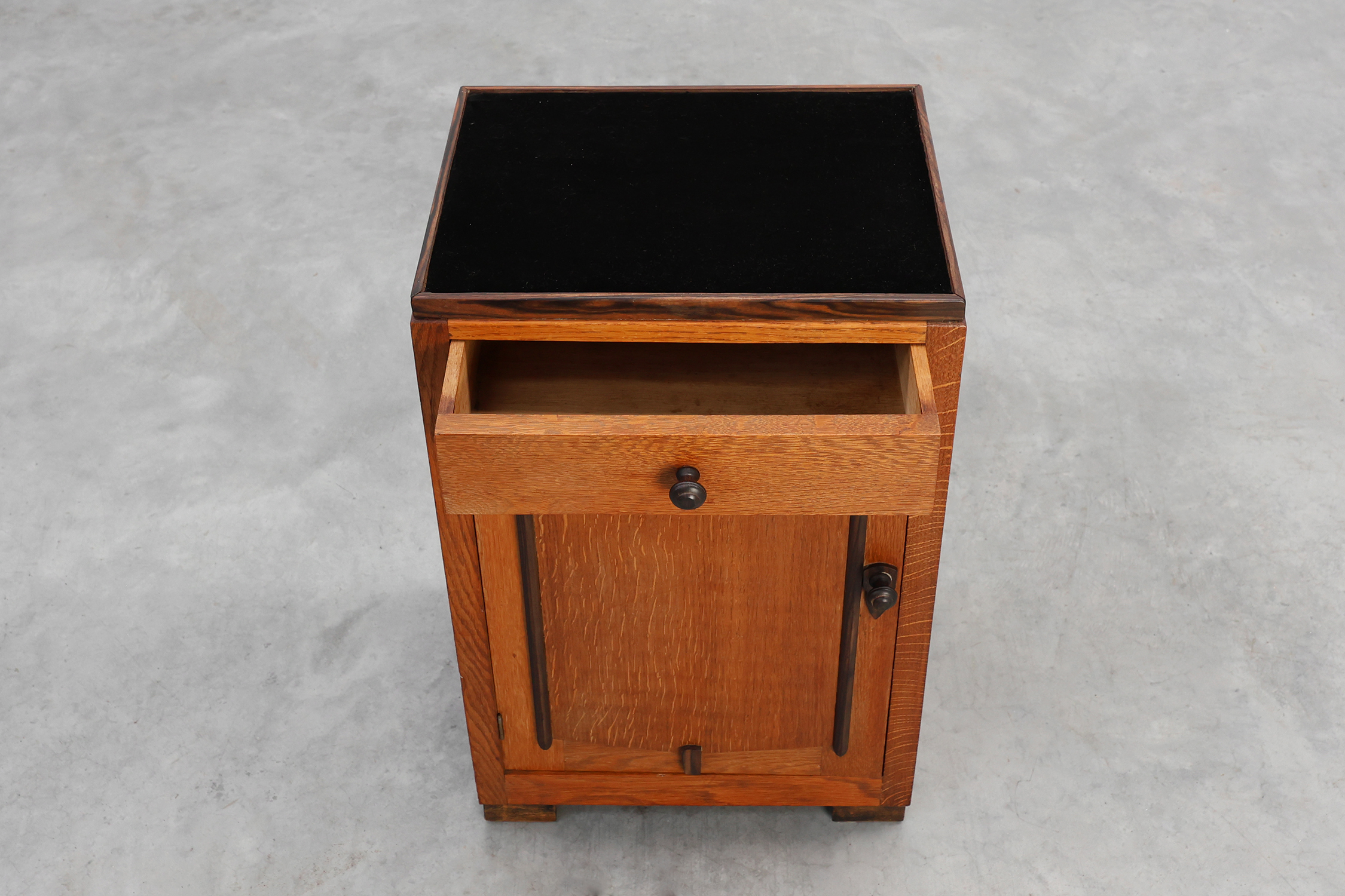 Art Nouveau &ldquo;Amsterdamse School&rdquo; Nightstand, The Netherlands ca. 1925thumbnail